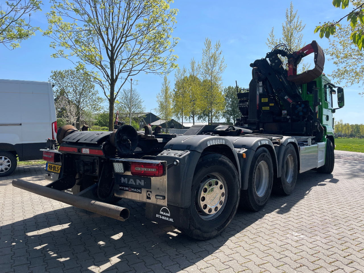 MAN TGS 35.420 met hiab 19tm Z kraan en 26t haakarm, bouwjaar 2018 - Kontejnérový podvozek/ Výměnná nástavba, Auto s hydraulickou rukou: obrázek 4 MAN TGS 35.420 met hiab 19tm Z kraan en 26t haakarm, bouwjaar 2018 - Kontejnérový podvozek/ Výměnná nástavba, Auto s hydraulickou rukou: obrázek 4