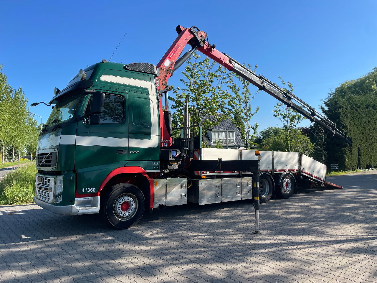 Auto s hydraulickou rukou Volvo FH 13.500 HMF 2420 K5 crane, winch, and extendable deck: obrázek 10