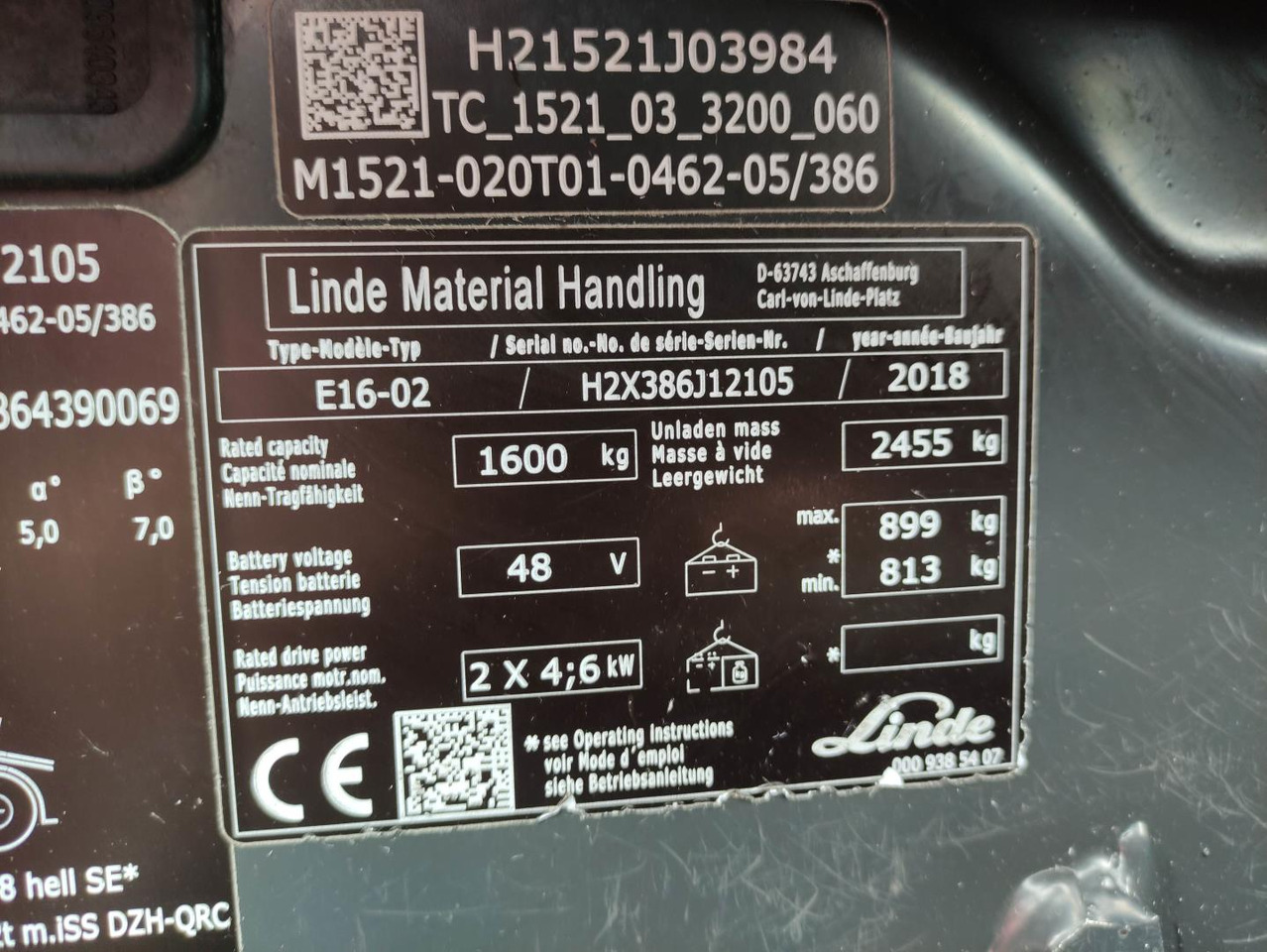 Elektrický vysokozdvižný vozík Linde E16-02-386-EVO: obrázek 6 Elektrický vysokozdvižný vozík Linde E16-02-386-EVO: obrázek 6