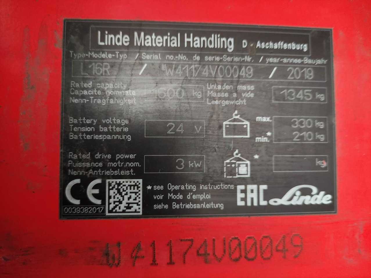 Stohovací vozík Linde L16 R: obrázek 6 Stohovací vozík Linde L16 R: obrázek 6