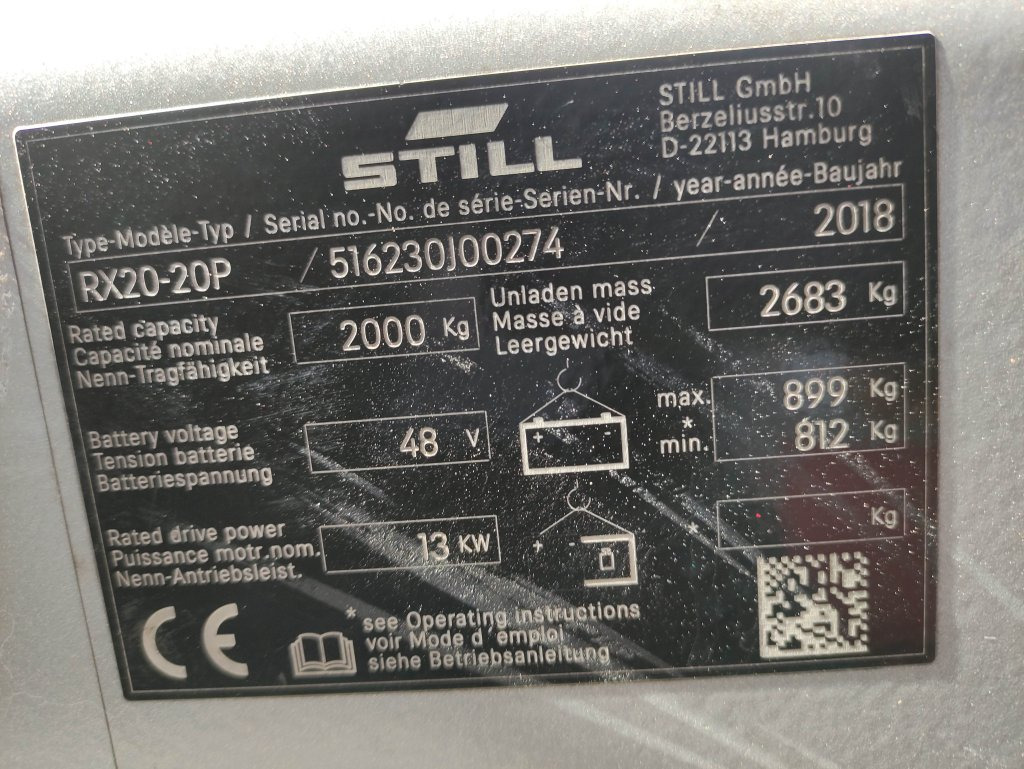 Elektrický vysokozdvižný vozík Still RX20-20P: obrázek 6 Elektrický vysokozdvižný vozík Still RX20-20P: obrázek 6