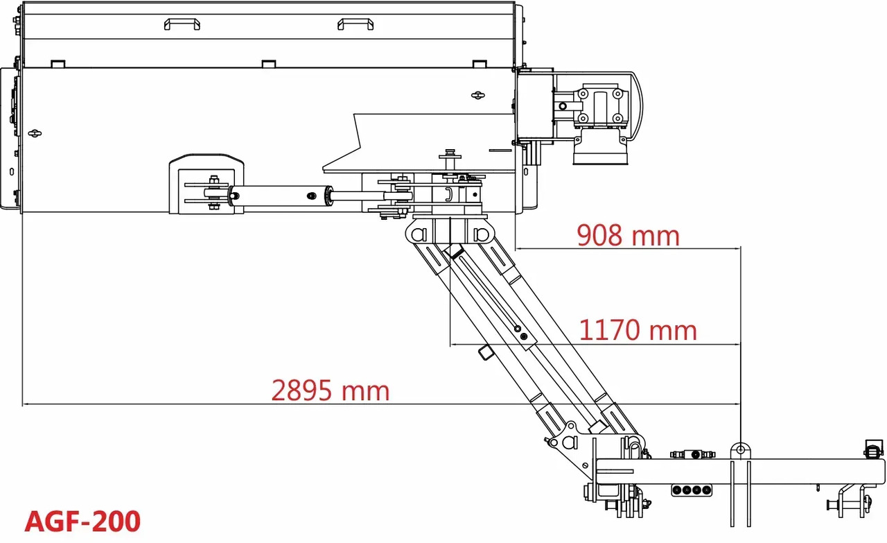 Kosiarka bijakowa Jansen AGF-200 tylno-boczna hydrauliczna z unoszoną pokrywą - Kladívkový mulčovač: obrázek 3 Kosiarka bijakowa Jansen AGF-200 tylno-boczna hydrauliczna z unoszoną pokrywą - Kladívkový mulčovač: obrázek 3