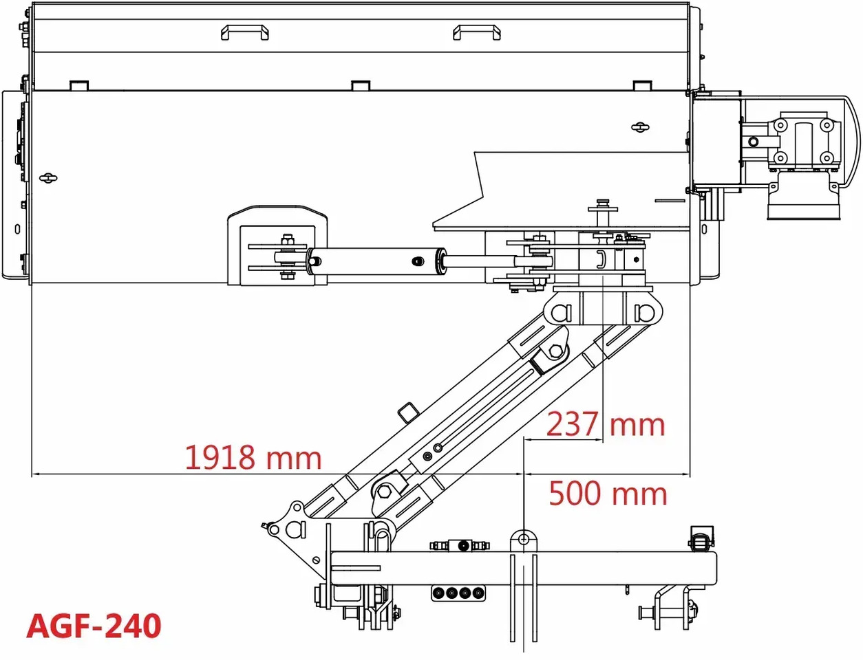 Kosiarka bijakowa Jansen AGF-240 tylno-boczna hydrauliczna z unoszoną pokrywą - Kladívkový mulčovač: obrázek 2 Kosiarka bijakowa Jansen AGF-240 tylno-boczna hydrauliczna z unoszoną pokrywą - Kladívkový mulčovač: obrázek 2