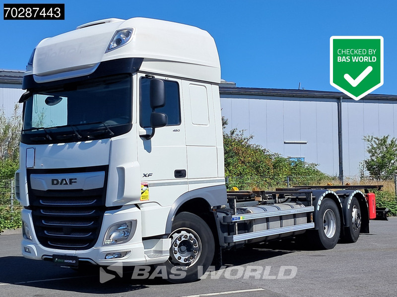 DAF XF 480 6X2 Automatic SSC FAN Retarder Lift+steering Axle Euro 6 - Kontejnérový podvozek/ Výměnná nástavba: obrázek 1 DAF XF 480 6X2 Automatic SSC FAN Retarder Lift+steering Axle Euro 6 - Kontejnérový podvozek/ Výměnná nástavba: obrázek 1