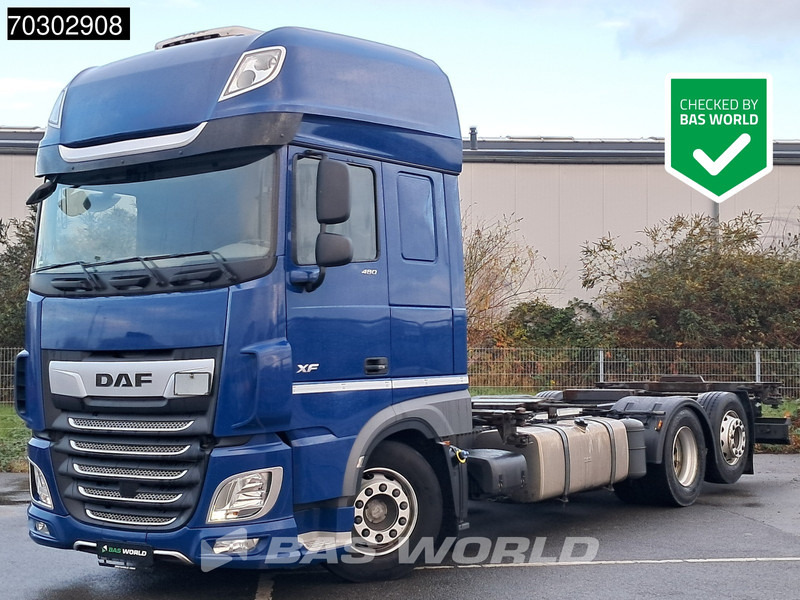 DAF XF 480 6X2 BDF Retarder SSC Lift+Steering Axle Automatic Euro 6 - Kontejnérový podvozek/ Výměnná nástavba: obrázek 1 DAF XF 480 6X2 BDF Retarder SSC Lift+Steering Axle Automatic Euro 6 - Kontejnérový podvozek/ Výměnná nástavba: obrázek 1