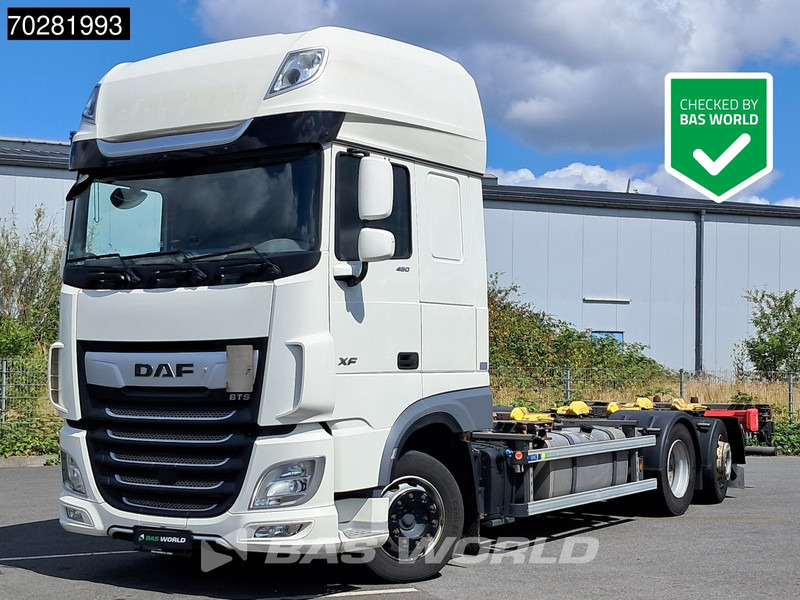 DAF XF 480 6X2 SSC Retarder 2xTanks Lift-Lenkachse ACC Euro 6 - Kontejnérový podvozek/ Výměnná nástavba: obrázek 1 DAF XF 480 6X2 SSC Retarder 2xTanks Lift-Lenkachse ACC Euro 6 - Kontejnérový podvozek/ Výměnná nástavba: obrázek 1