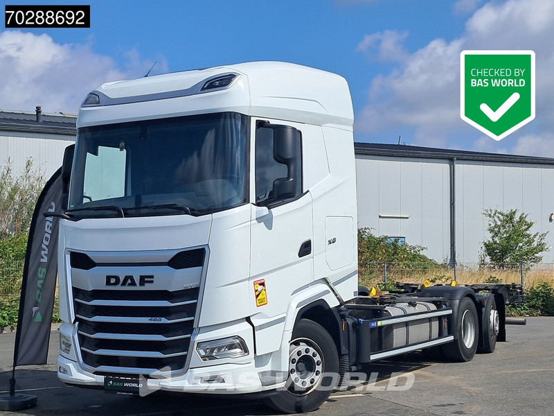 DAF XG 480 6X2 BDF 2xTanks Lift+lenkasche Automatic ACC LED Euro 6 - Kontejnérový podvozek/ Výměnná nástavba: obrázek 1 DAF XG 480 6X2 BDF 2xTanks Lift+lenkasche Automatic ACC LED Euro 6 - Kontejnérový podvozek/ Výměnná nástavba: obrázek 1