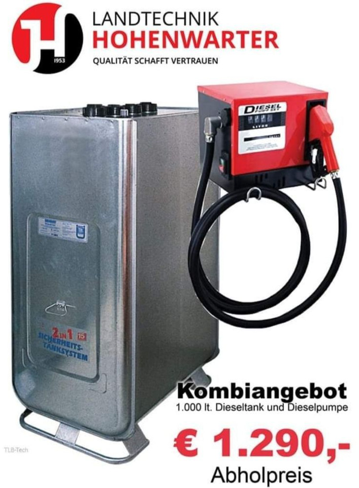 PE Combi 1000 L Hof Tankstelle (15796) - Nádrž: obrázek 1 PE Combi 1000 L Hof Tankstelle (15796) - Nádrž: obrázek 1