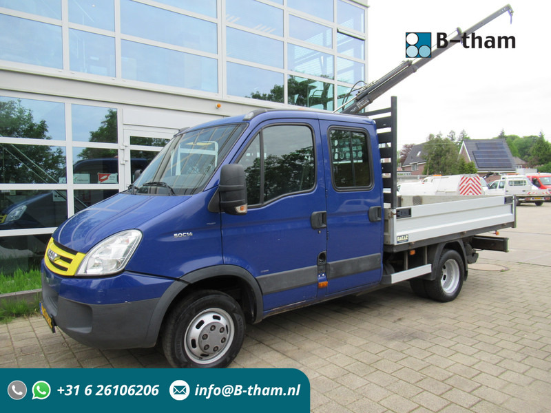 Iveco Daily 50C14G 345 CNG Aardgas AIRCO + HIAB Kraan Kran Crane - Dodávka valník, Dodávka s dvojitou kabinou: obrázek 1 Iveco Daily 50C14G 345 CNG Aardgas AIRCO + HIAB Kraan Kran Crane - Dodávka valník, Dodávka s dvojitou kabinou: obrázek 1
