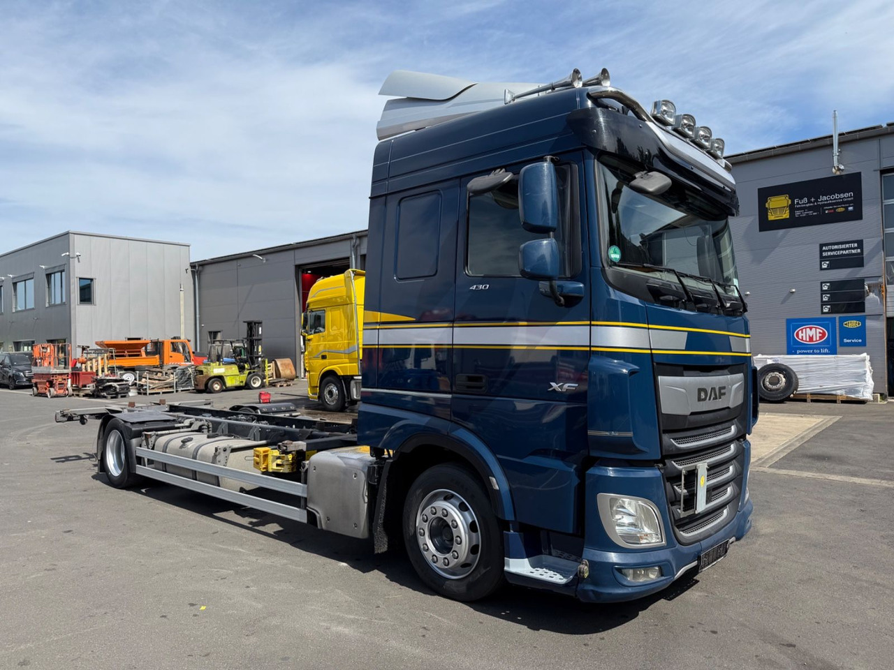DAF XF430/Jumbo;Mega/Intarder/Standklima-Heizung/BDF - Kontejnérový podvozek/ Výměnná nástavba: obrázek 1 DAF XF430/Jumbo;Mega/Intarder/Standklima-Heizung/BDF - Kontejnérový podvozek/ Výměnná nástavba: obrázek 1
