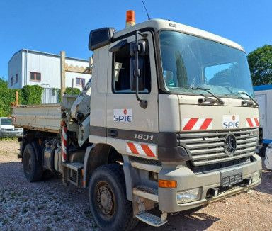 Mercedes-Benz ACTROS 1831 4X4 KRAN MEILER ALLRAD ATLAS KRAN - Sklápěč, Auto s hydraulickou rukou: obrázek 2 Mercedes-Benz ACTROS 1831 4X4 KRAN MEILER ALLRAD ATLAS KRAN - Sklápěč, Auto s hydraulickou rukou: obrázek 2