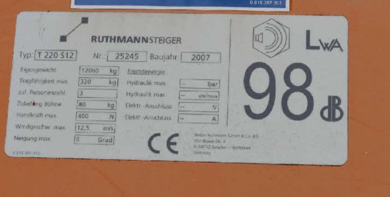 Mercedes-Benz ATEGO 4X4 1324 Hub Steiger Ruthmann T220 - Autoplošina: obrázek 3 Mercedes-Benz ATEGO 4X4 1324 Hub Steiger Ruthmann T220 - Autoplošina: obrázek 3