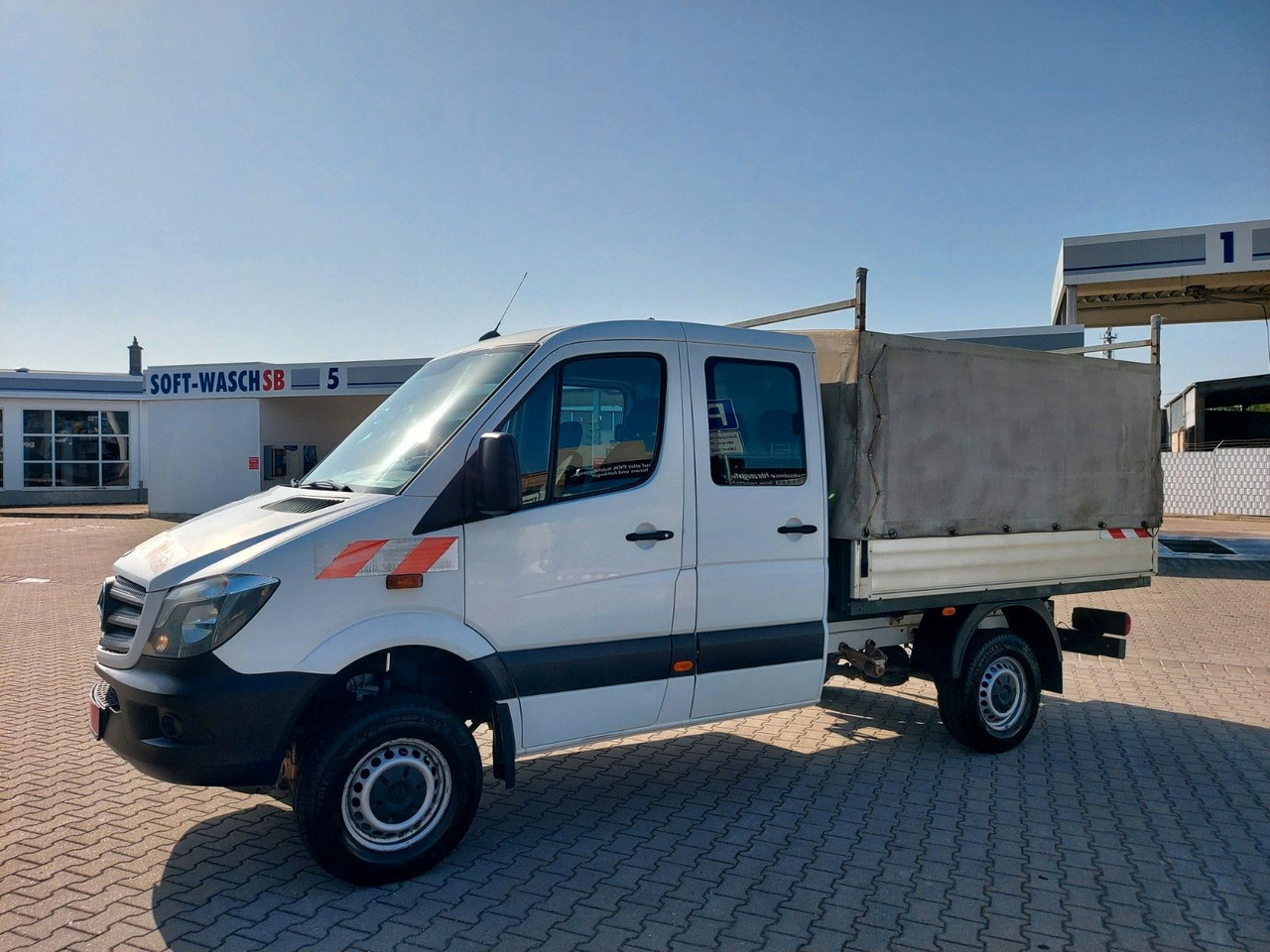 Mercedes-Benz Sprinter II Pritsche DoKa 316 4X4 6Sitze Klima - Plachtová dodávka, Dodávka s dvojitou kabinou: obrázek 4 Mercedes-Benz Sprinter II Pritsche DoKa 316 4X4 6Sitze Klima - Plachtová dodávka, Dodávka s dvojitou kabinou: obrázek 4