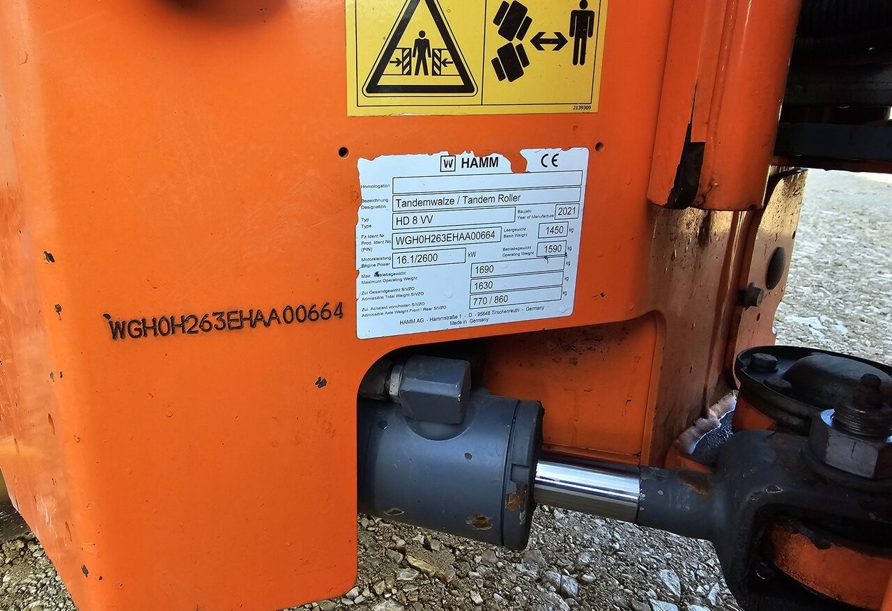 Hamm HD8 VV / 2021 / 1590KG / 307MH / TOP - Mini válec: obrázek 5 Hamm HD8 VV / 2021 / 1590KG / 307MH / TOP - Mini válec: obrázek 5