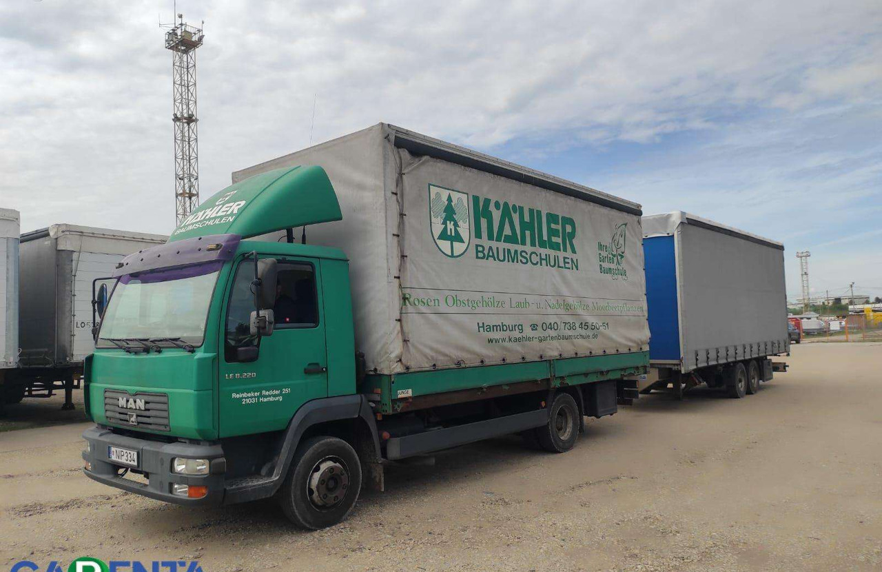 MAN LE8.220 - Plachtový nákladní auto: obrázek 1 MAN LE8.220 - Plachtový nákladní auto: obrázek 1