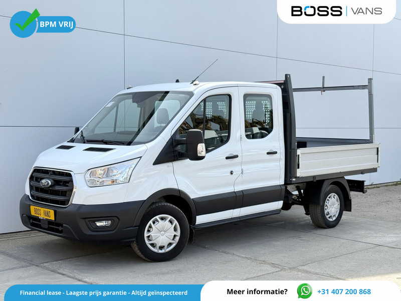 Ford Transit 350 2.0 TDCI 130PK L3H1 DC Trend Open Laadbak Pritische 6 zitplaatsen Airco Cruise Control - Dodávka valník, Dodávka s dvojitou kabinou: obrázek 1 Ford Transit 350 2.0 TDCI 130PK L3H1 DC Trend Open Laadbak Pritische 6 zitplaatsen Airco Cruise Control - Dodávka valník, Dodávka s dvojitou kabinou: obrázek 1