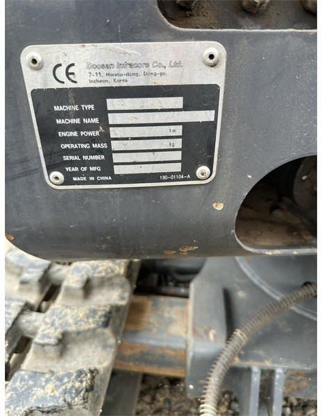 Doosan Slo 18 - 1.8T with bucket packed (Low Hours) - Mini rýpadlo: obrázek 5 Doosan Slo 18 - 1.8T with bucket packed (Low Hours) - Mini rýpadlo: obrázek 5