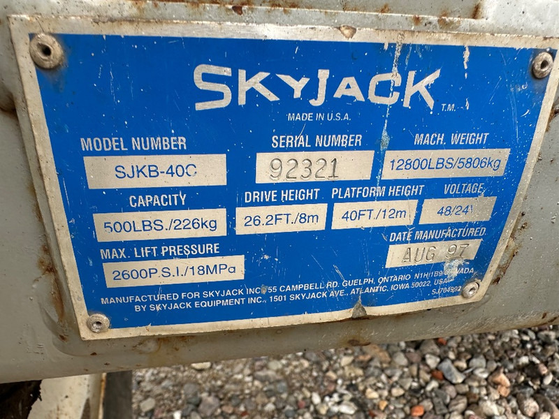 Kloubová plošina Skyjack SJKB 40 C // 12 meter lift: obrázek 11