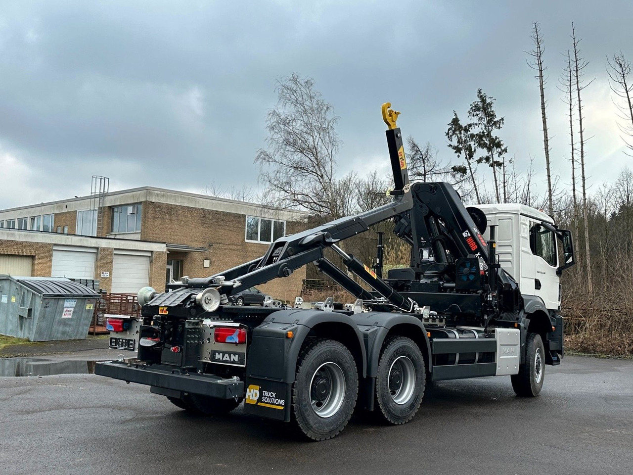 Hákový nosič kontejnerů, Auto s hydraulickou rukou MAN TGS 33.440 6x6 BB Abrollkipper+Kran Hiab 228-6: obrázek 16