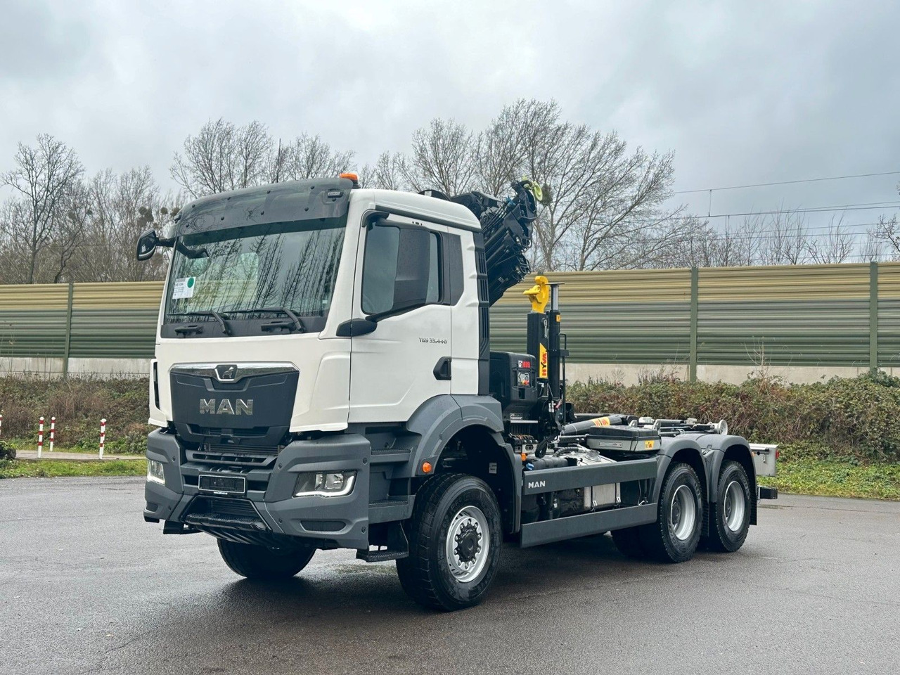 Hákový nosič kontejnerů, Auto s hydraulickou rukou MAN TGS 33.440 6x6 BB Abrollkipper+Kran Hiab 228-6: obrázek 8