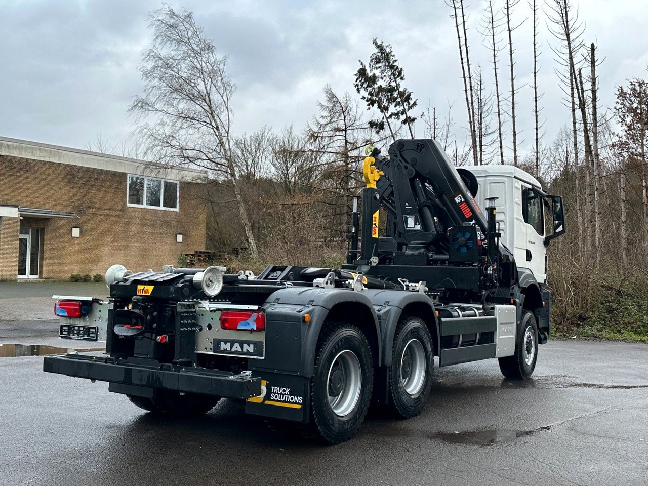 Hákový nosič kontejnerů, Auto s hydraulickou rukou MAN TGS 33.440 6x6 BB Abrollkipper+Kran Hiab 228-6: obrázek 12