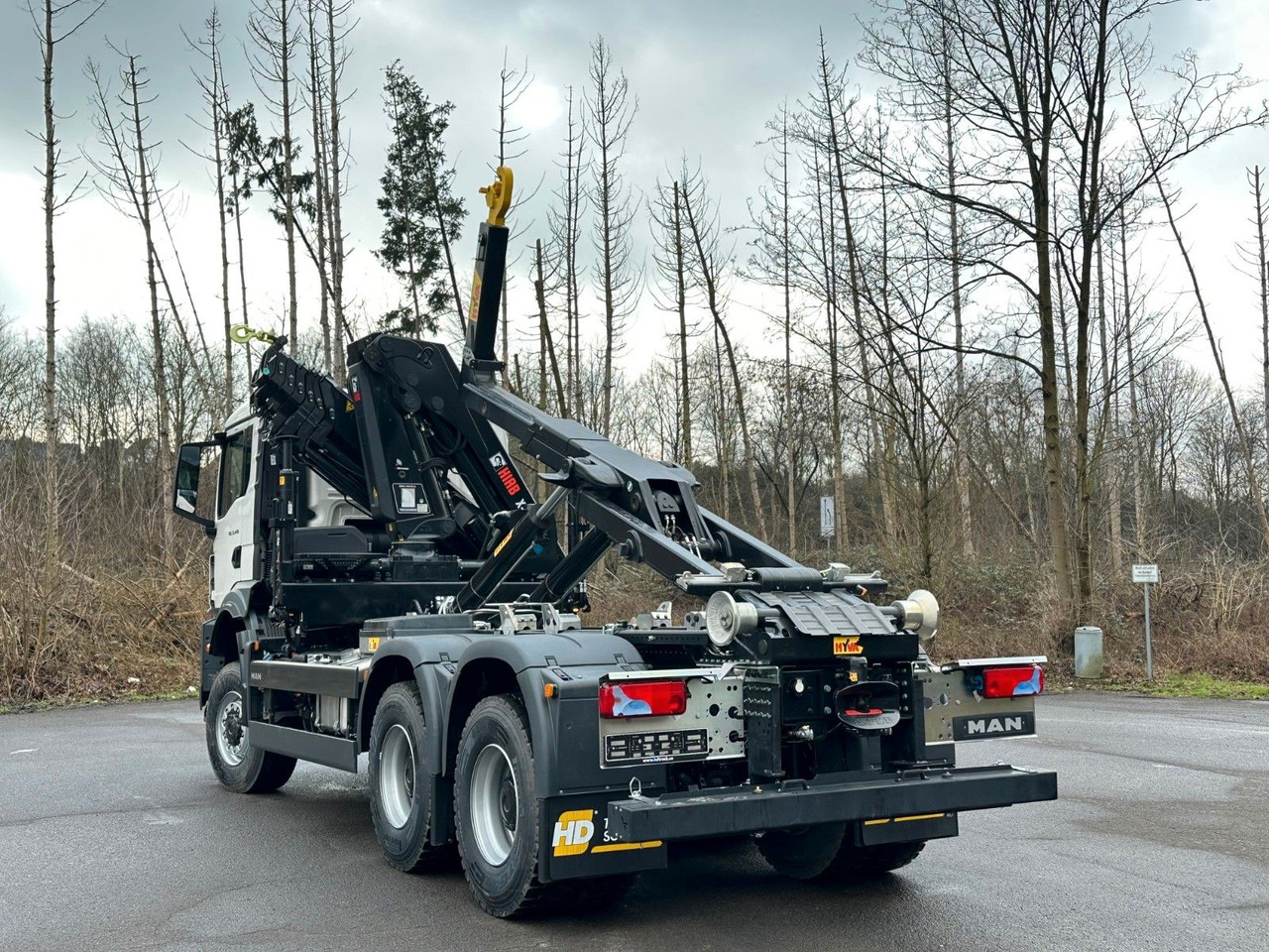Hákový nosič kontejnerů, Auto s hydraulickou rukou MAN TGS 33.440 6x6 BB Abrollkipper+Kran Hiab 228-6: obrázek 15