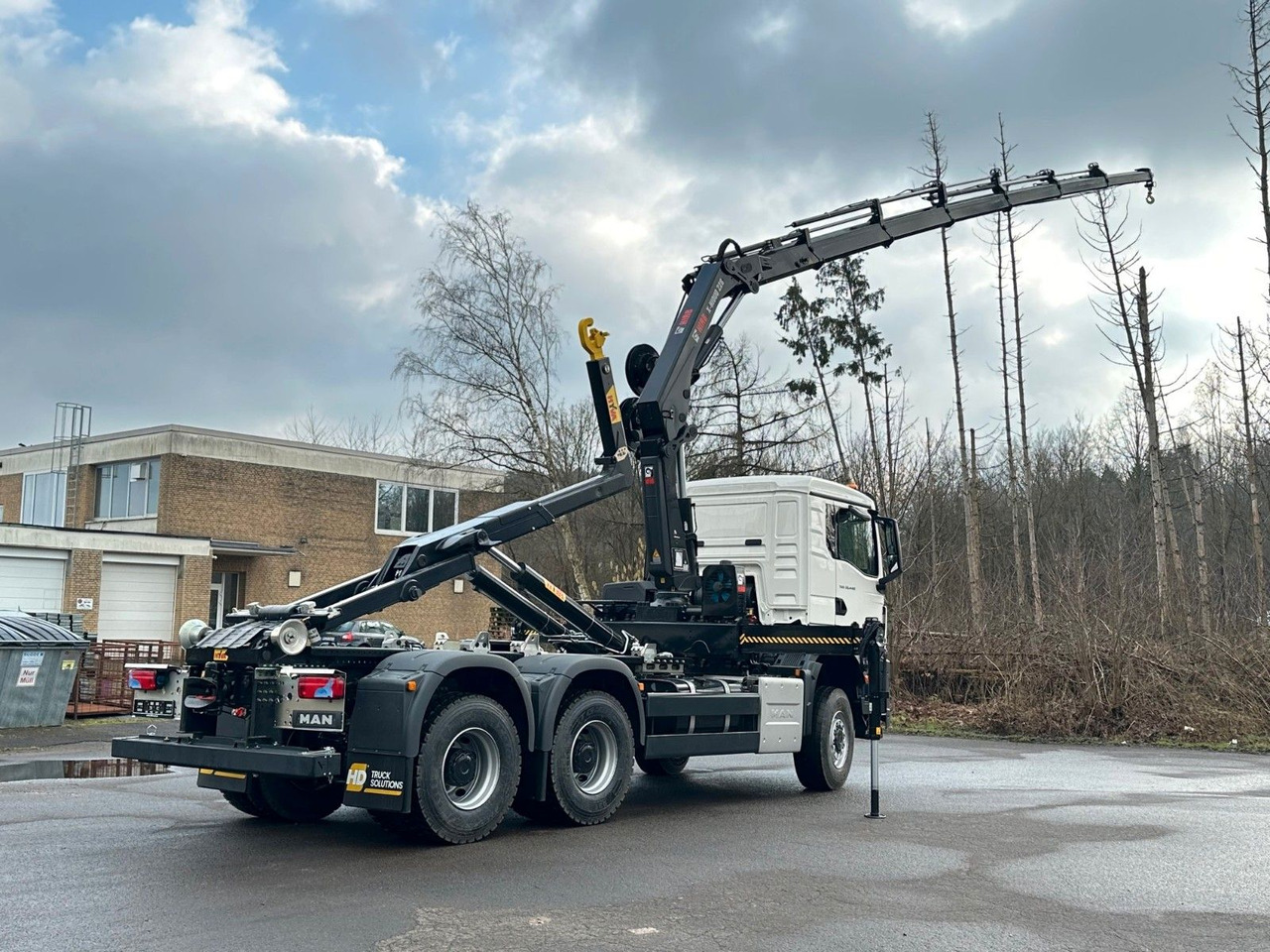 Hákový nosič kontejnerů, Auto s hydraulickou rukou MAN TGS 33.440 6x6 BB Abrollkipper+Kran Hiab 228-6: obrázek 6
