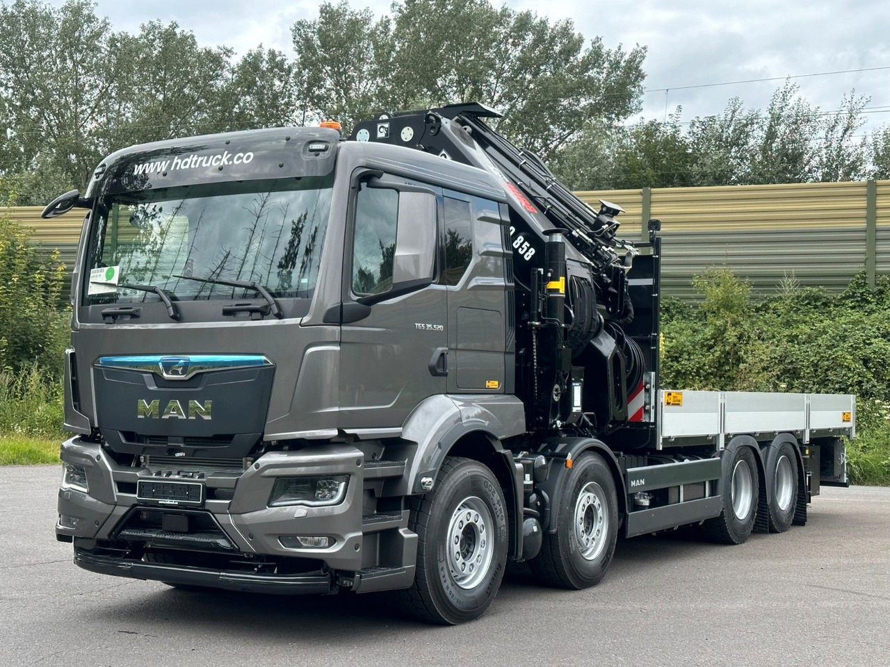MAN TGS 35.520 8x4 BL HIAB X-HiPro858E-8 & Jib150x-6 - Nákladní automobil valníkový/ Plošinový, Auto s hydraulickou rukou: obrázek 3 MAN TGS 35.520 8x4 BL HIAB X-HiPro858E-8 & Jib150x-6 - Nákladní automobil valníkový/ Plošinový, Auto s hydraulickou rukou: obrázek 3