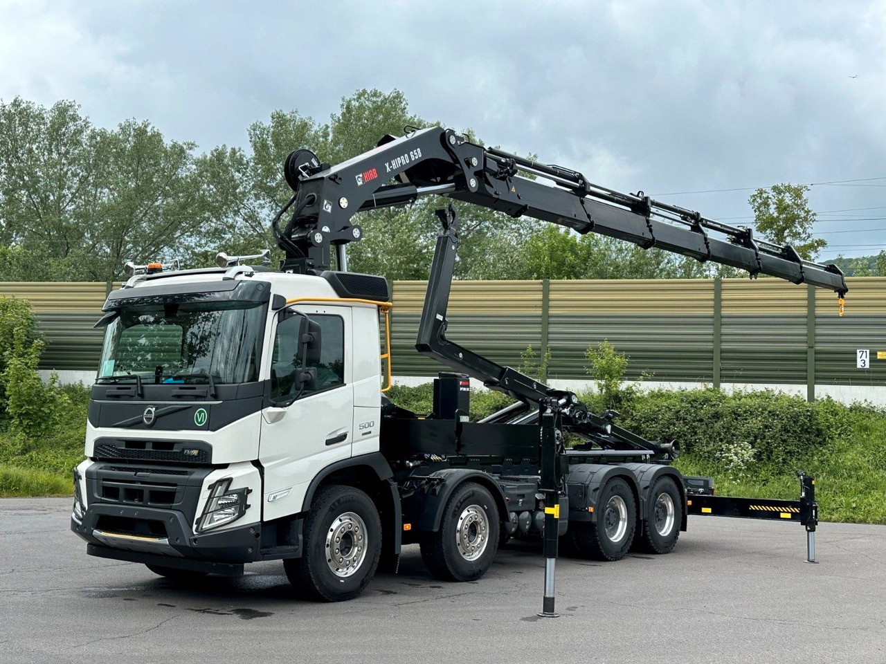 Volvo FMX 500 8x4 Abrollkipper + Kran Hiab 658-6 - Hákový nosič kontejnerů, Auto s hydraulickou rukou: obrázek 1 Volvo FMX 500 8x4 Abrollkipper + Kran Hiab 658-6 - Hákový nosič kontejnerů, Auto s hydraulickou rukou: obrázek 1