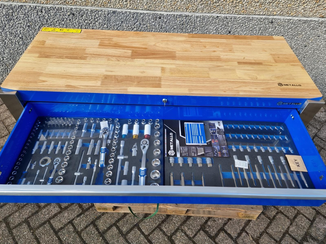 Metallo Mega Jumbo Gereedschapskist 11 lades waarvan 9 gevuld met gereedschap Nieuw - Vybavení garáže/ Dílny: obrázek 3 Metallo Mega Jumbo Gereedschapskist 11 lades waarvan 9 gevuld met gereedschap Nieuw - Vybavení garáže/ Dílny: obrázek 3