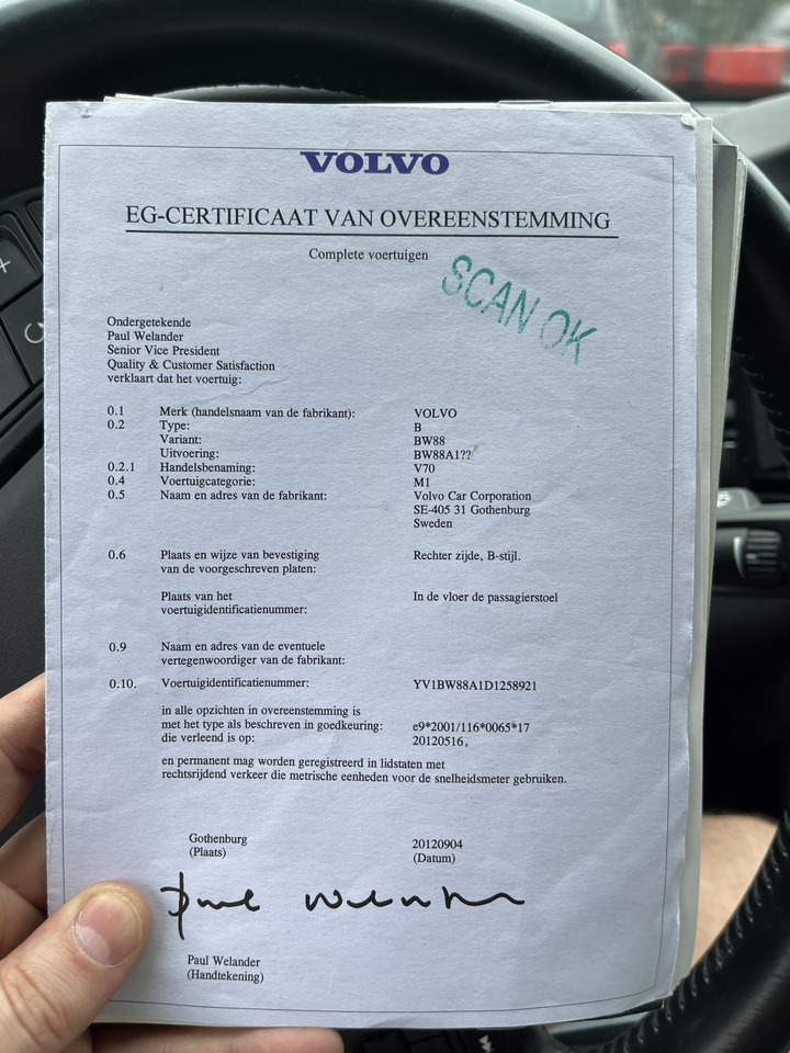 Volvo V70 2.0 D4 Momentum 2012 348.089 km JK-854-N - Osobní auto: obrázek 2 Volvo V70 2.0 D4 Momentum 2012 348.089 km JK-854-N - Osobní auto: obrázek 2