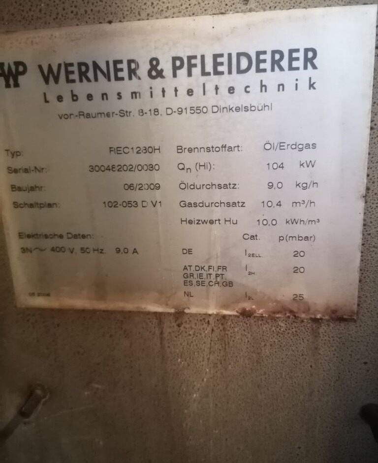 Werner & Pfleiderer REC1280H - Pekařský stroj: obrázek 2 Werner & Pfleiderer REC1280H - Pekařský stroj: obrázek 2