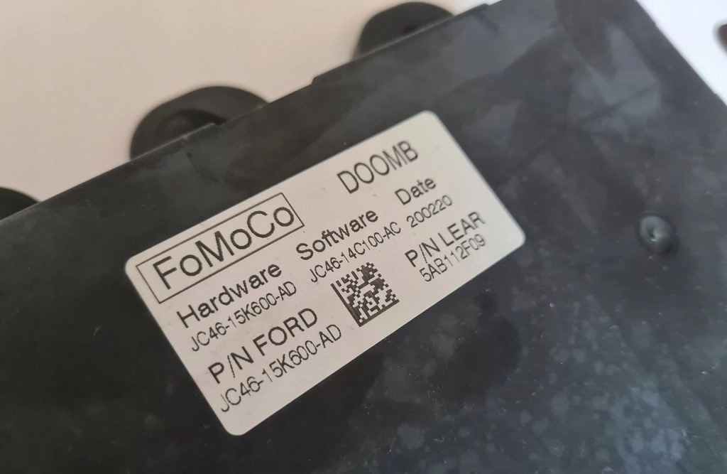 STEROWNIK KOMPUTER FoMoCo DOOMB FORD F-MAX EURO 6 JC46-15K600-AD - Řídicí blok: obrázek 2 STEROWNIK KOMPUTER FoMoCo DOOMB FORD F-MAX EURO 6 JC46-15K600-AD - Řídicí blok: obrázek 2