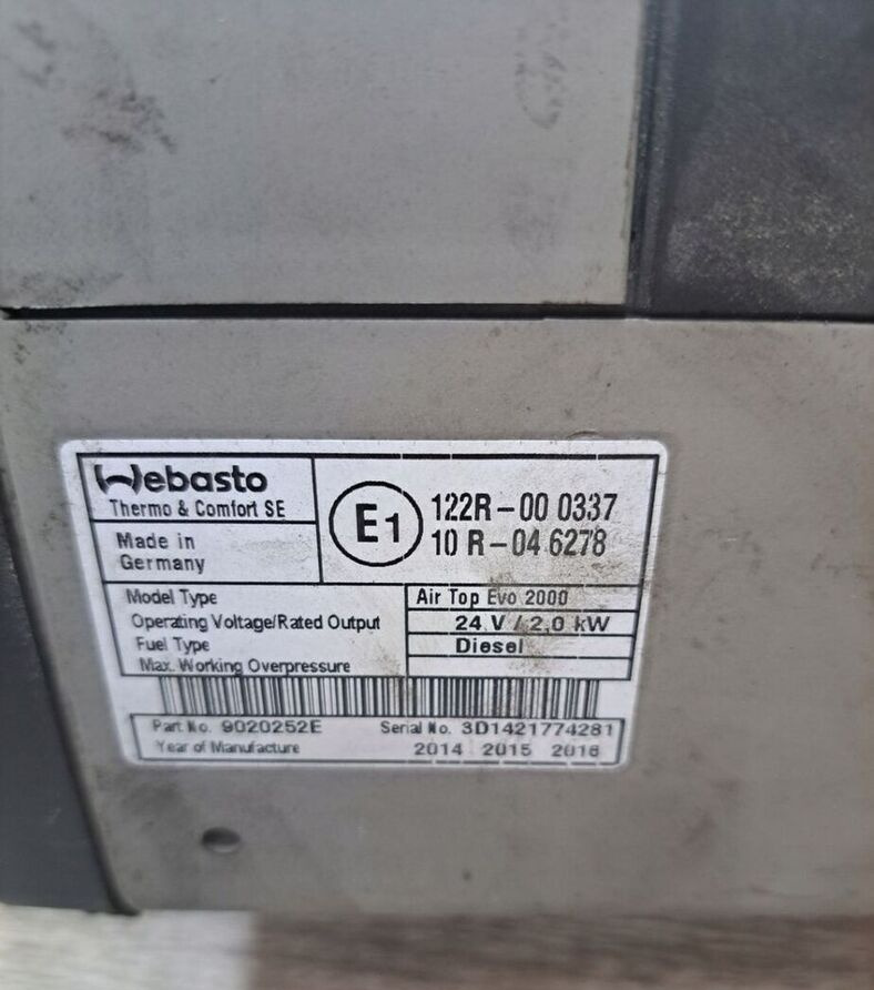 Webasto Renault GAMA RANGE T - Topení/ Ventilace pro Nákladní auto: obrázek 3 Webasto Renault GAMA RANGE T - Topení/ Ventilace pro Nákladní auto: obrázek 3