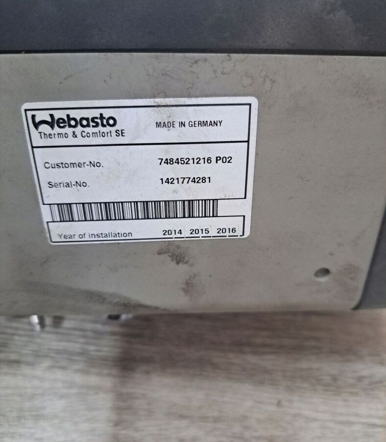 Webasto Renault GAMA RANGE T - Topení/ Ventilace pro Nákladní auto: obrázek 2 Webasto Renault GAMA RANGE T - Topení/ Ventilace pro Nákladní auto: obrázek 2