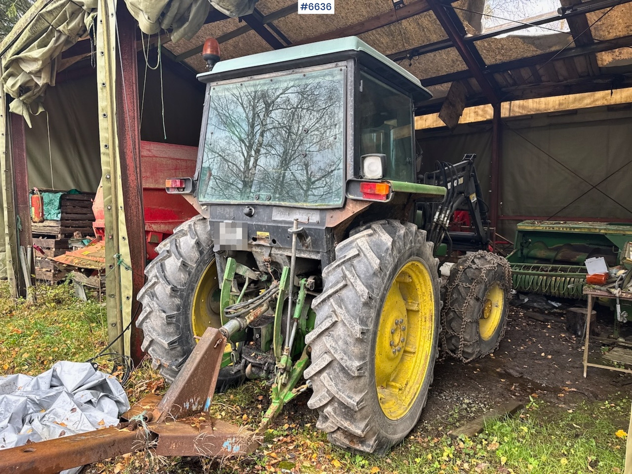 1985 John Deere 2040 4x4 m/ Frontlaster. - Traktor: obrázek 3 1985 John Deere 2040 4x4 m/ Frontlaster. - Traktor: obrázek 3