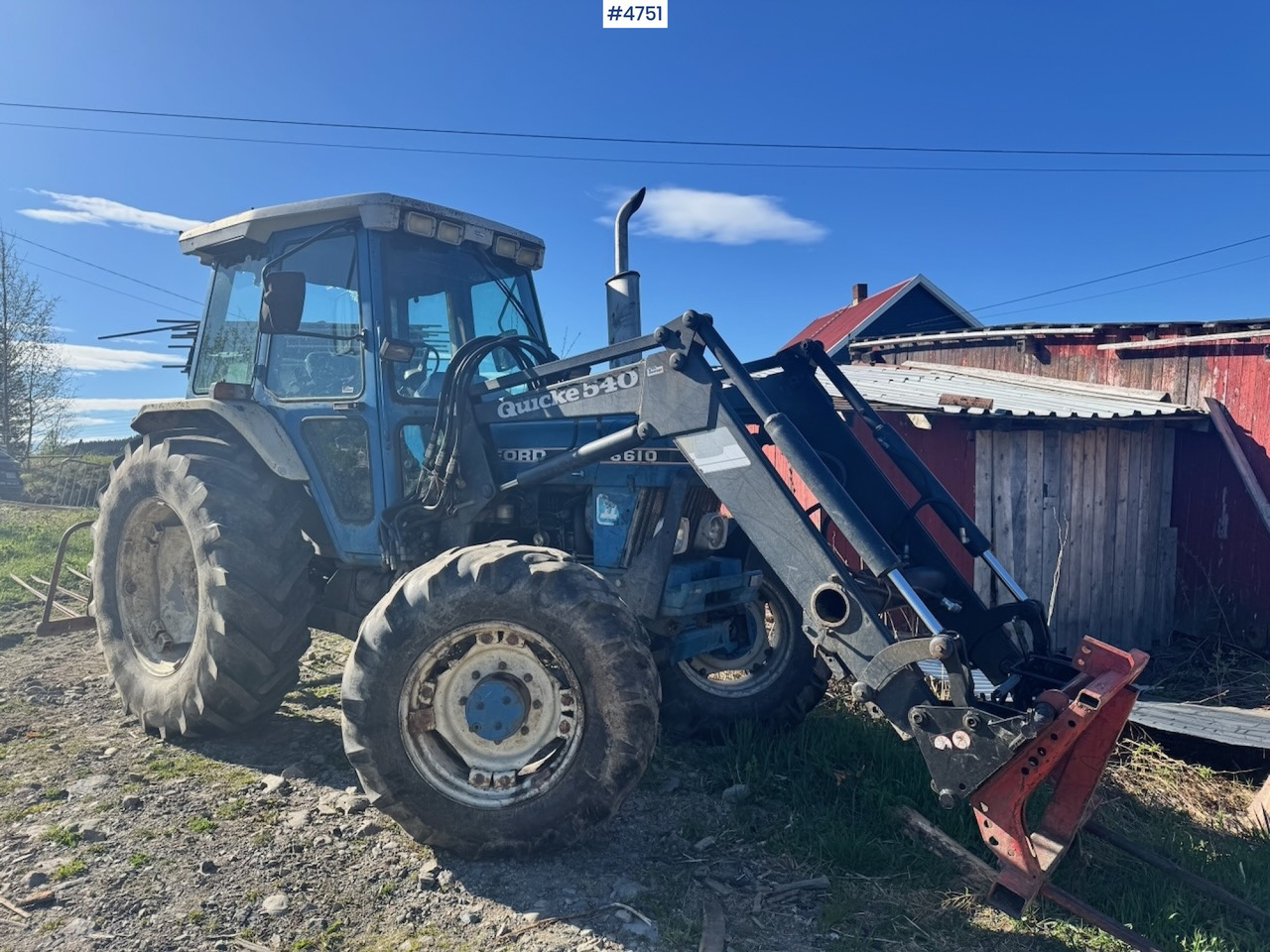 1987 Ford 6610 4x4 w/ Front loader. - Traktor: obrázek 3 1987 Ford 6610 4x4 w/ Front loader. - Traktor: obrázek 3
