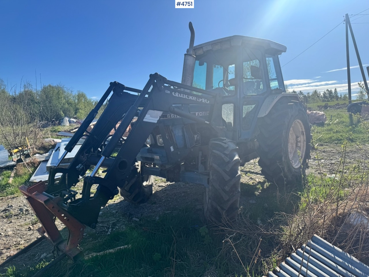 1987 Ford 6610 4x4 w/ Front loader. - Traktor: obrázek 5 1987 Ford 6610 4x4 w/ Front loader. - Traktor: obrázek 5