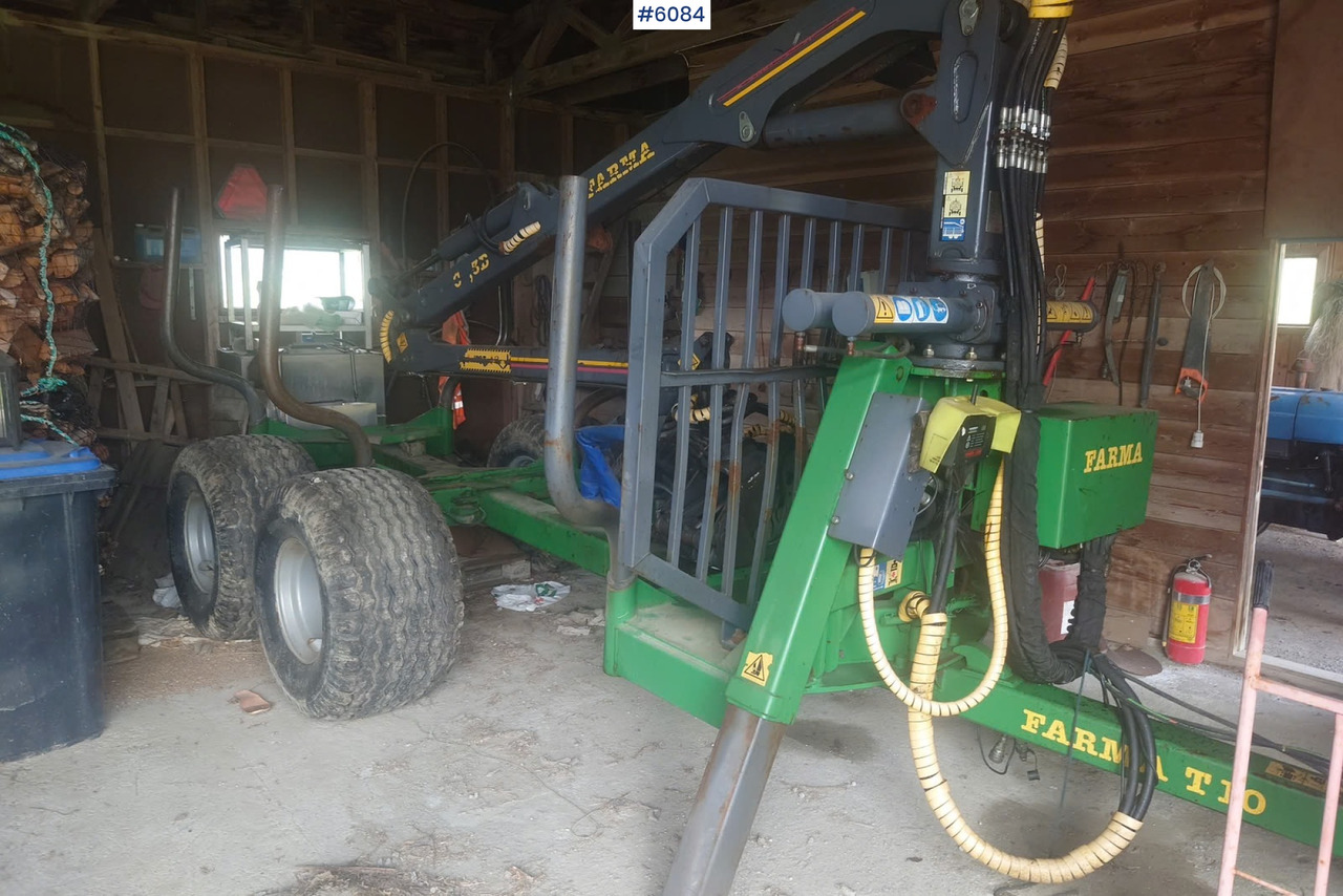 2012 Farma T10 Timber trailer w/ Farma C 6.3 G2 Crane. - Klanicový přívěs: obrázek 1 2012 Farma T10 Timber trailer w/ Farma C 6.3 G2 Crane. - Klanicový přívěs: obrázek 1