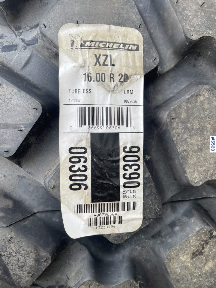 2018 Michelin XLZ 16.00 R20 Wheel Loader Tires - Pneumatiky pro Nakladač: obrázek 4 2018 Michelin XLZ 16.00 R20 Wheel Loader Tires - Pneumatiky pro Nakladač: obrázek 4