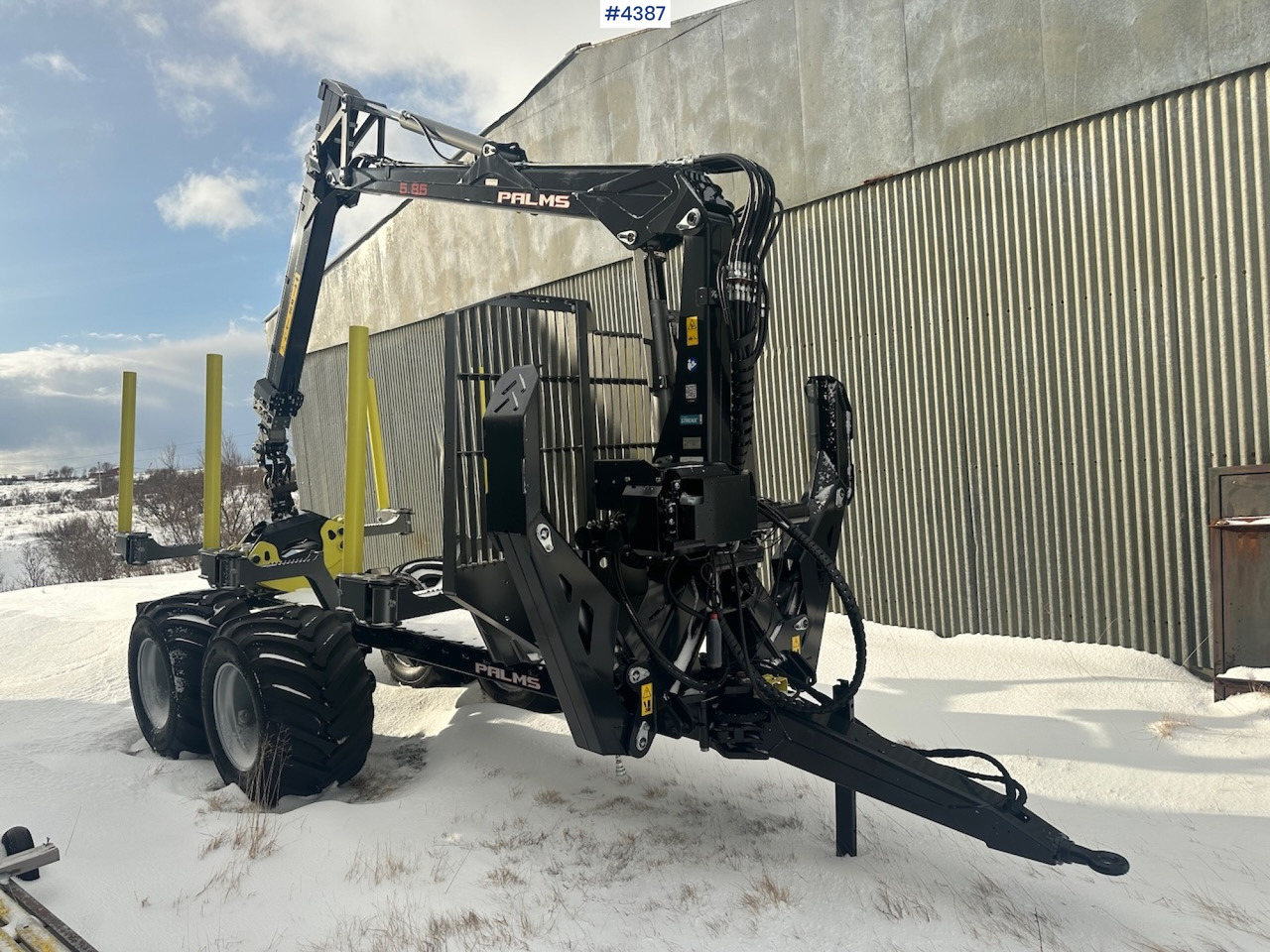 2023 Palms u12 timber trailer w/ Palms 5,85 krane. Never used. - Klanicový přívěs: obrázek 2 2023 Palms u12 timber trailer w/ Palms 5,85 krane. Never used. - Klanicový přívěs: obrázek 2