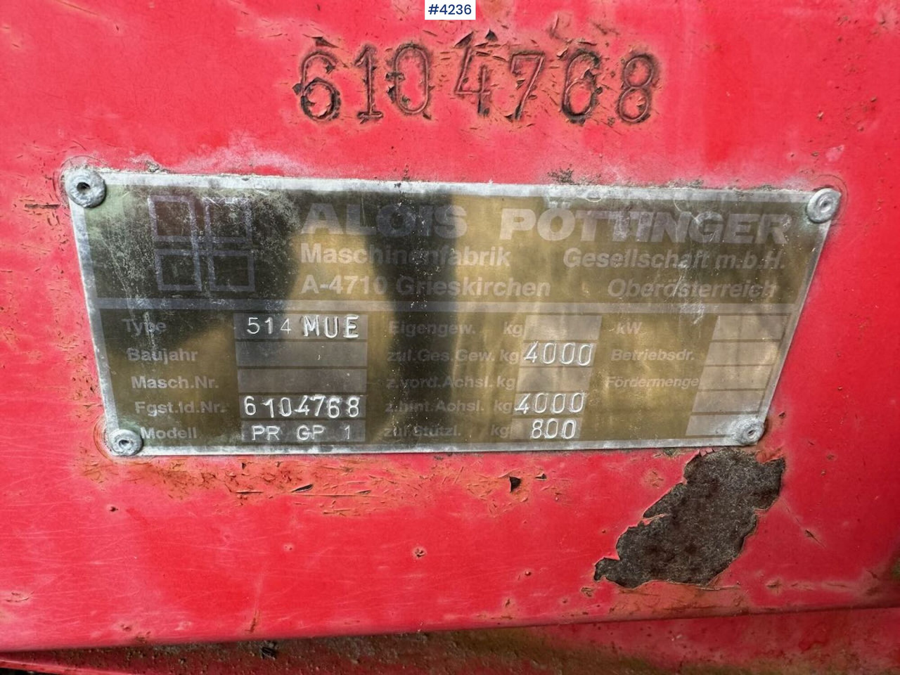 Stroj na sklizeň pícnin Pottinger 514 MUE Forage wagon: obrázek 18