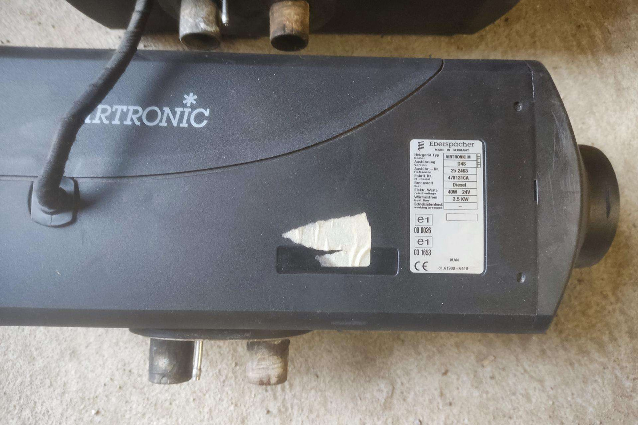 MAN auxiliary heater TESTED D4S - Topení/ Ventilace pro Nákladní auto: obrázek 2 MAN auxiliary heater TESTED D4S - Topení/ Ventilace pro Nákladní auto: obrázek 2