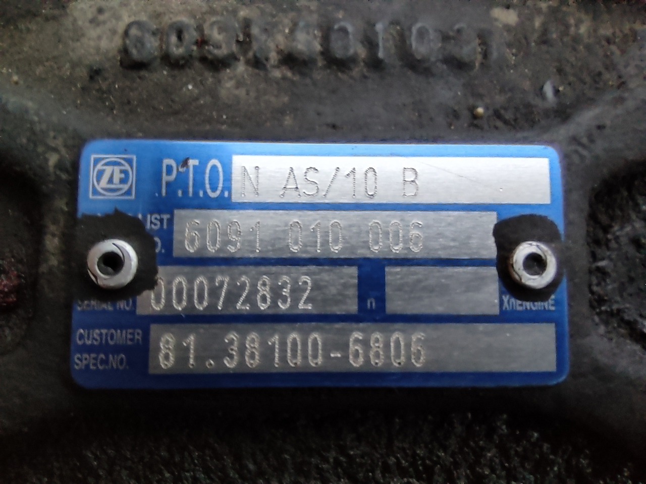 ZF AS-Tronic Traxon P.T.O. N AS/10 B - Převodovka a díly: obrázek 4 ZF AS-Tronic Traxon P.T.O. N AS/10 B - Převodovka a díly: obrázek 4