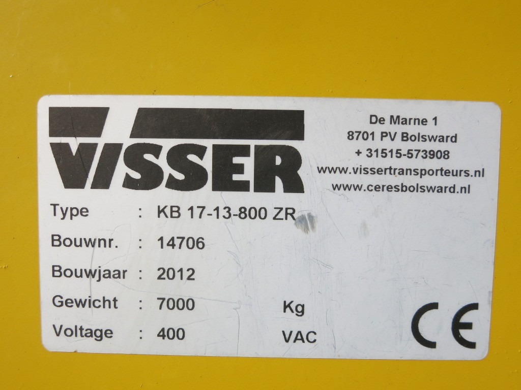 Visser Boxenfueller KB 17-13-800ZR - Stroj po sklizni: obrázek 5 Visser Boxenfueller KB 17-13-800ZR - Stroj po sklizni: obrázek 5
