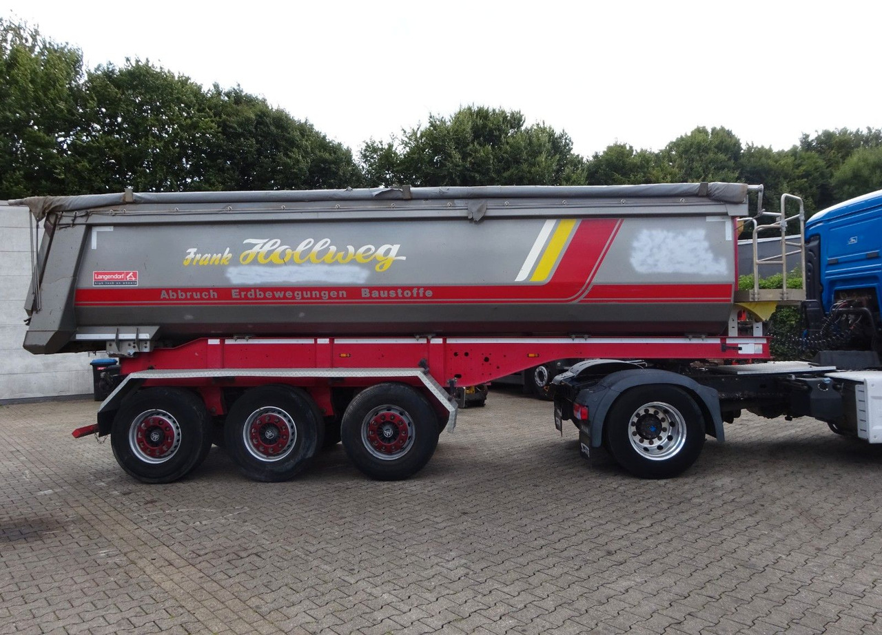 Langendorf Kippauflieger mit 3 Achsen Stahl - Sklápěcí návěs: obrázek 1 Langendorf Kippauflieger mit 3 Achsen Stahl - Sklápěcí návěs: obrázek 1