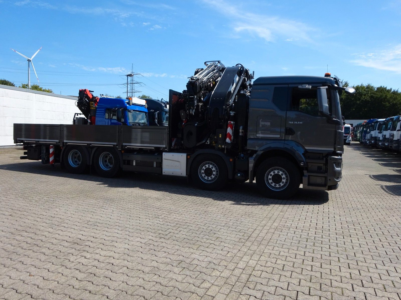 Auto s hydraulickou rukou, Nákladní automobil valníkový/ Plošinový MAN 35.510 P+ 955 Effer jib Seilwind(100t Meterkran MAN 35.510 P+ 955 Effer jib Seilwind(100t Meterkran: obrázek 14