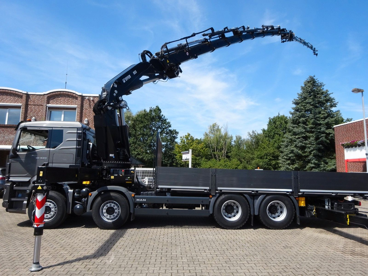Auto s hydraulickou rukou, Nákladní automobil valníkový/ Plošinový MAN 35.510 P+ 955 Effer jib Seilwind(100t Meterkran MAN 35.510 P+ 955 Effer jib Seilwind New Truck: obrázek 9