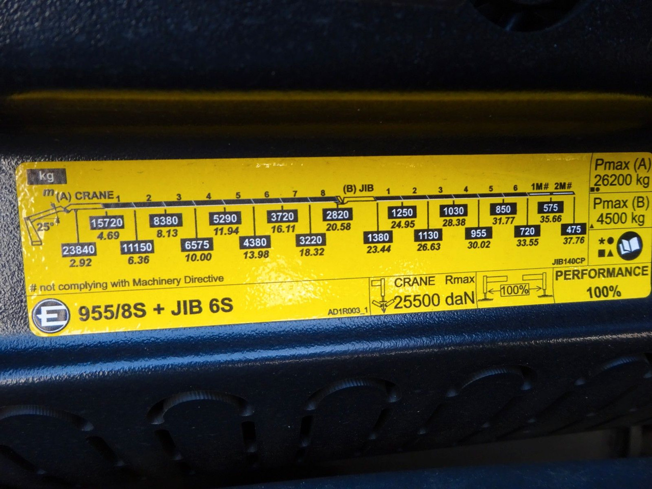 Auto s hydraulickou rukou, Nákladní automobil valníkový/ Plošinový MAN 35.510 P+ 955 Effer jib Seilwind(100t Meterkran MAN 35.510 P+ 955 Effer jib Seilwind New Truck: obrázek 17