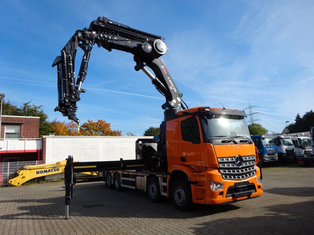 Nový Auto s hydraulickou rukou, Nákladní automobil valníkový/ Plošinový Mercedes-Benz 3751 Arocs Pritsche + HIAB 858 + JIB 8x2: obrázek 7